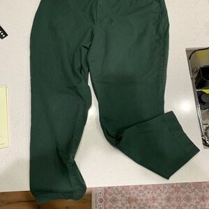 Old Navy Dark Green Straight-Leg Pants